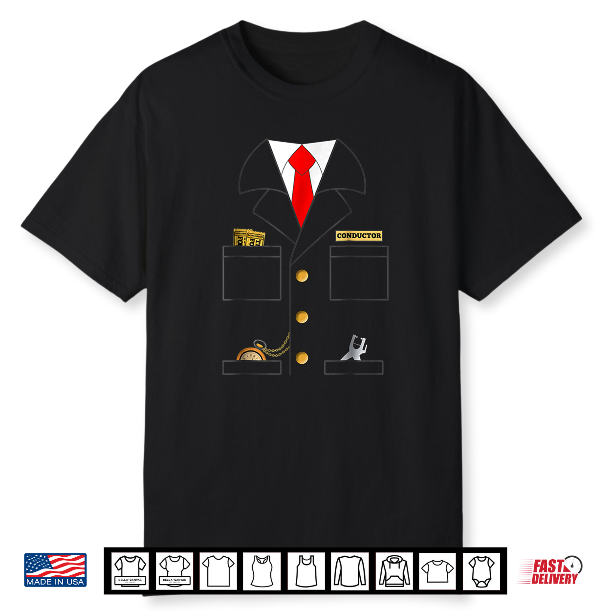 Train Conductor Costume Shirt Train Conductor Costume Shirt
