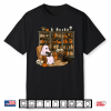 Vintage Ghost Book Reading Pumpkin Gothic Halloween Teachers Shirt