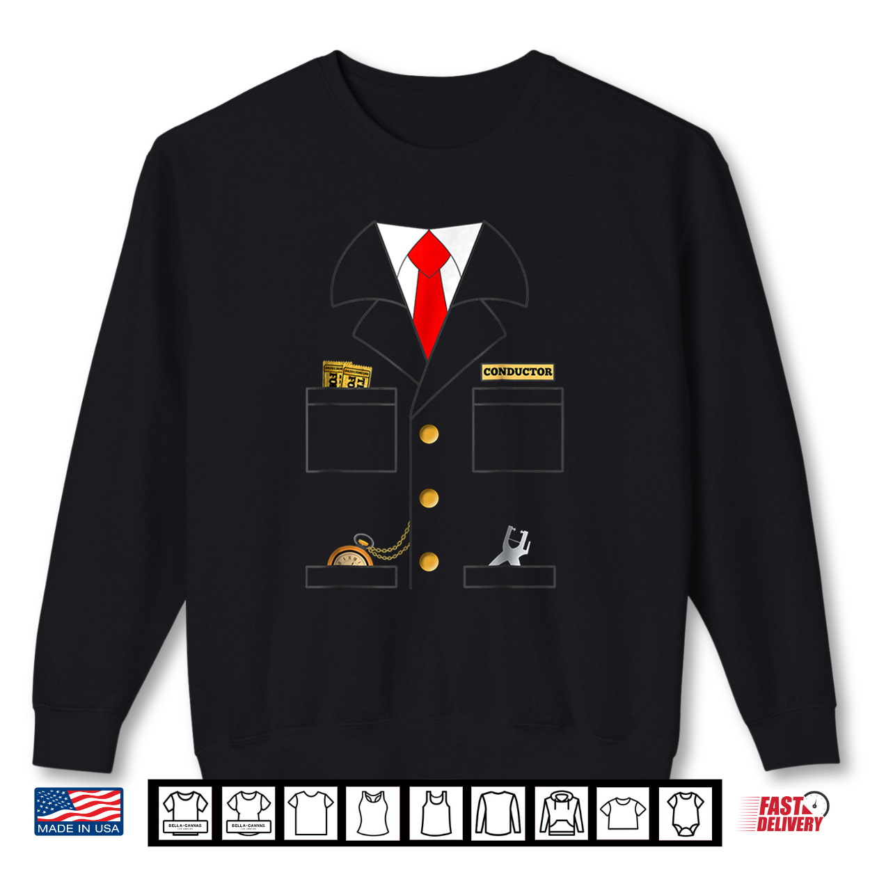 Train Conductor Costume Shirt Train Conductor Costume Shirt