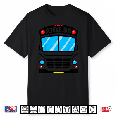 Adults And Kids School Bus Costume Halloween Shirt