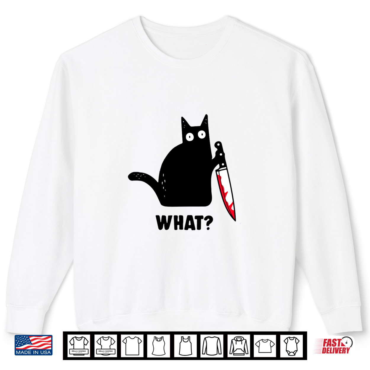 Cat What Funny Black Cat Shirt Murderous Cat With Knife Shirt Cat What Funny Black Cat Shirt Murderous Cat With Knife Shirt