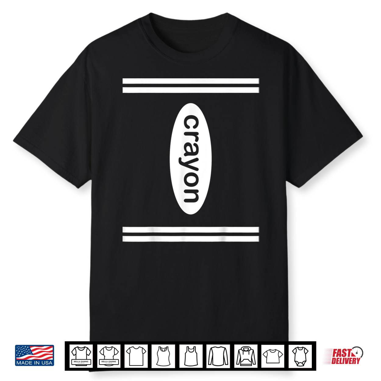 Crayon Halloween Costume Dark Color Crayon Box Lover Shirt Crayon Halloween Costume Dark Color Crayon Box Lover Shirt