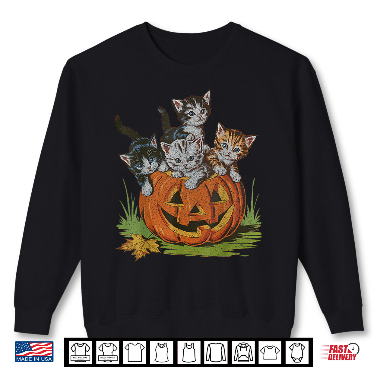 Halloween Vintage Cat Pumpkin Spooky Season Shirt Halloween Vintage Cat Pumpkin Spooky Season Shirt