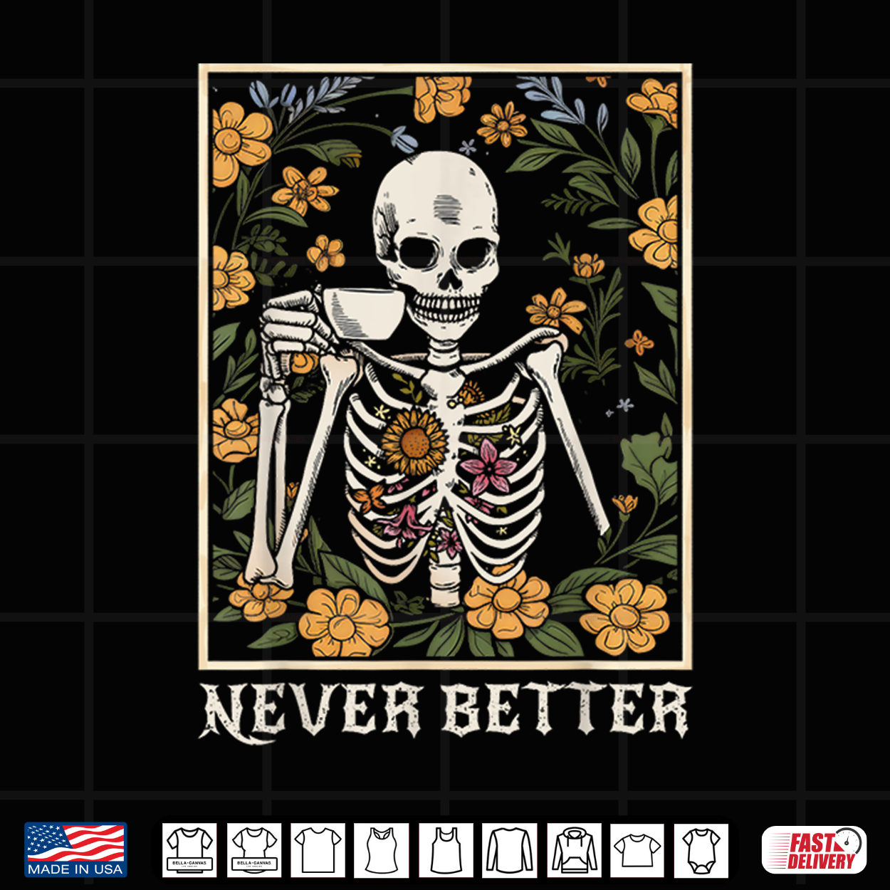 Halloween Shirts For Women Never Better Skeleton Funny Skull Shirt Halloween Shirts For Women Never Better Skeleton Funny Skull Shirt