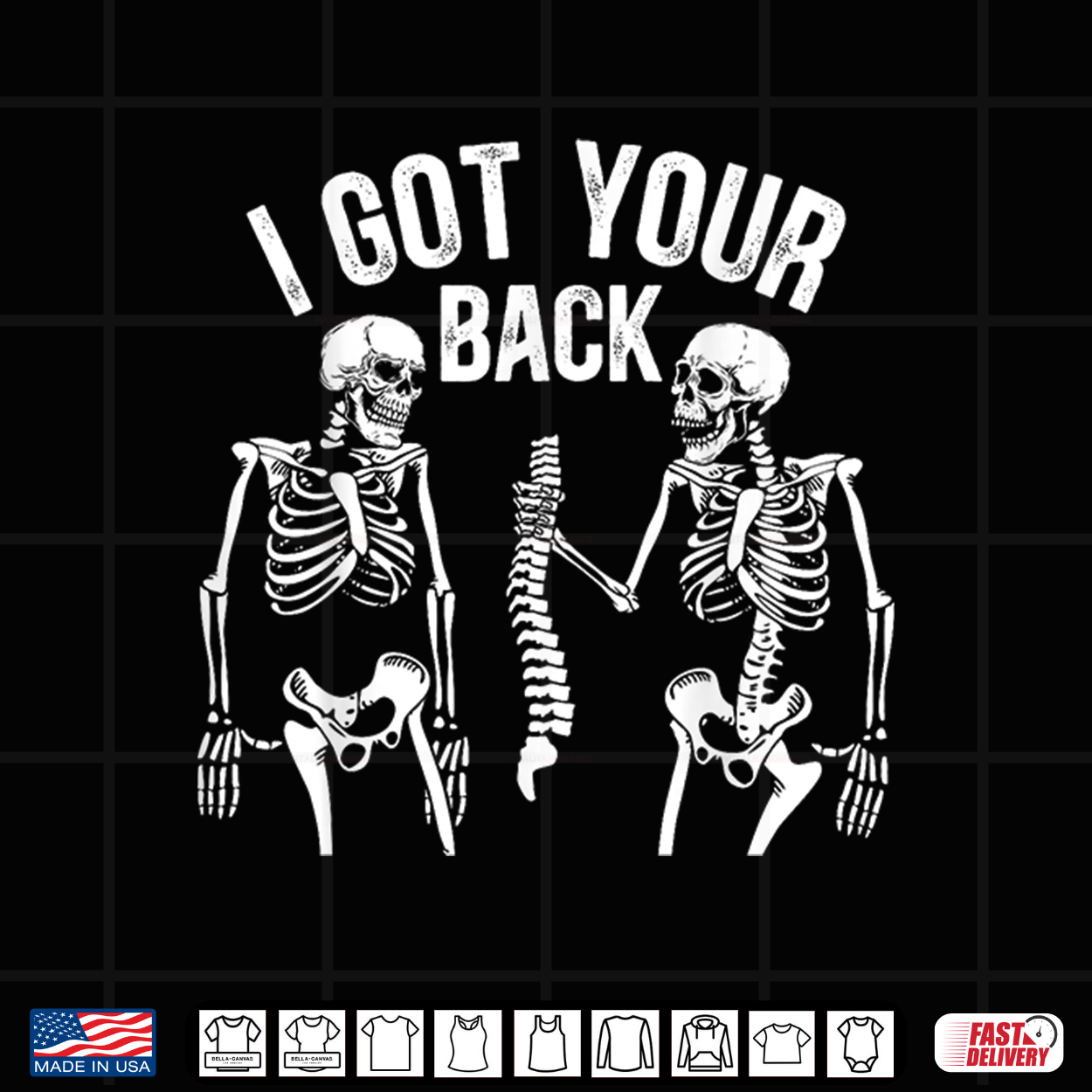 I Got Your Back Funny Skeleton Halloween Humor Tee Shirt I Got Your Back Funny Skeleton Halloween Humor Tee Shirt