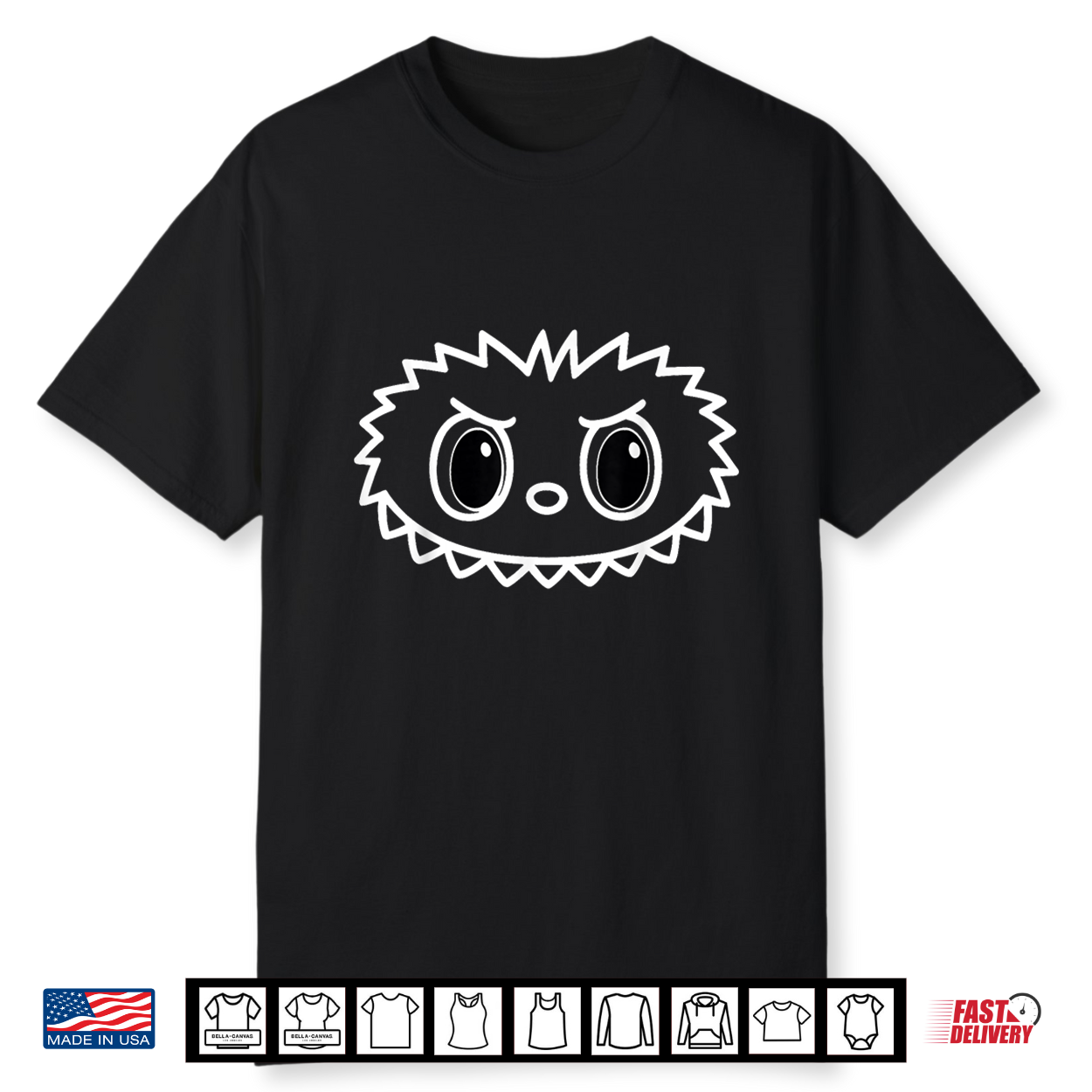 Monster Doll Face Halloween Angry Kawaii For Spooky Season Shirt
