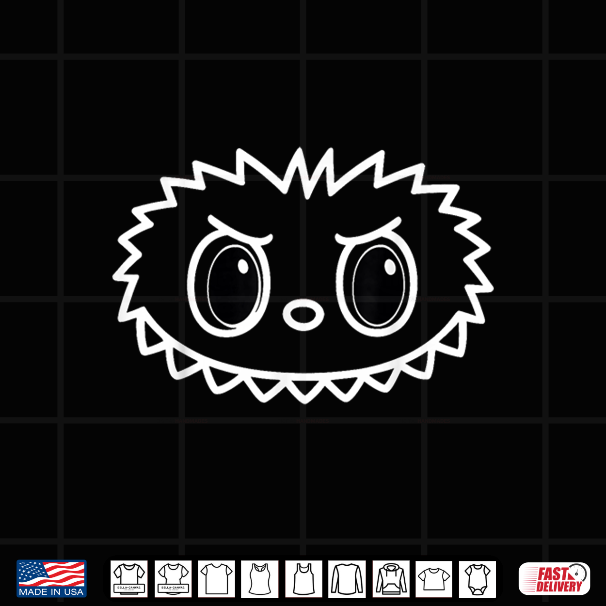 Monster Doll Face Halloween Angry Kawaii For Spooky Season Shirt