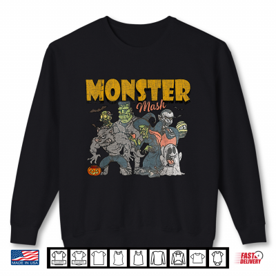 Sweatshirt Monster Mash Ghost Halloween Funny Shirt