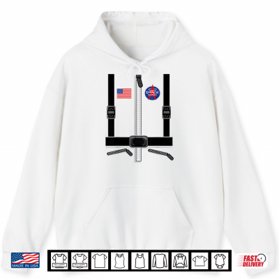 Hoodie Astronaut Costume For Kids Men Women Space Suit Halloween Shirt