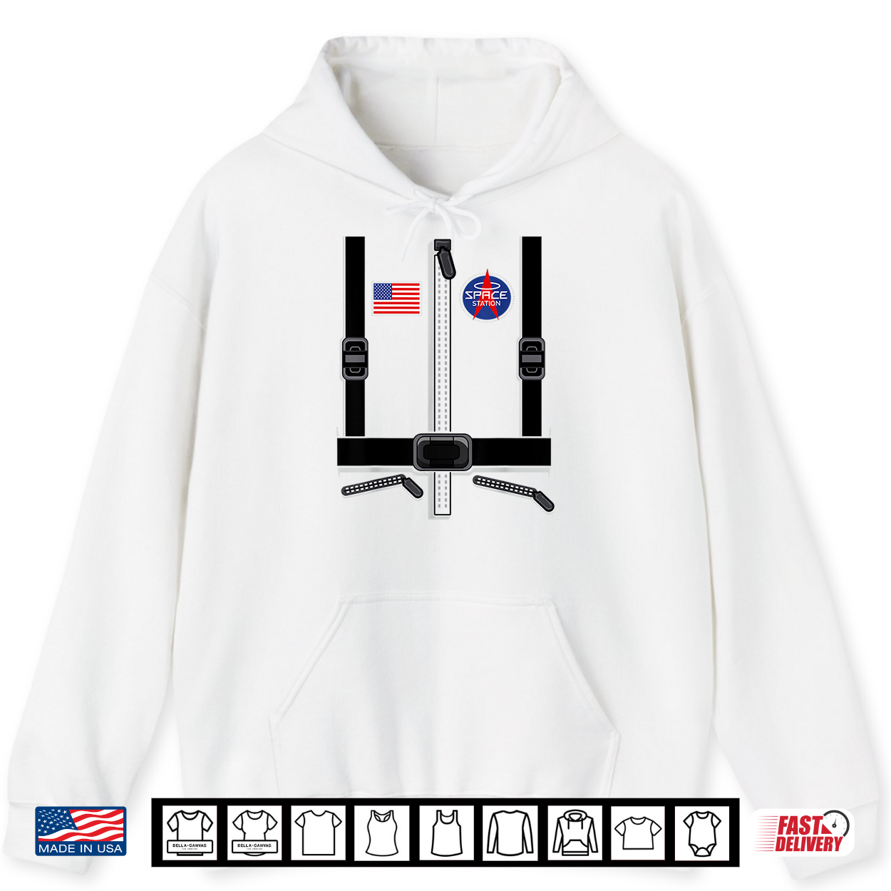 Astronaut Costume For Kids Men Women Space Suit Halloween Shirt