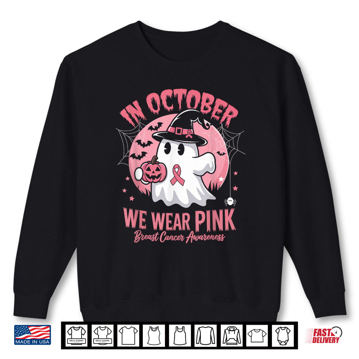 Breast Cancer Shirts Women Halloween In October We Wear Pink Shirt Breast Cancer Shirts Women Halloween In October We Wear Pink Shirt