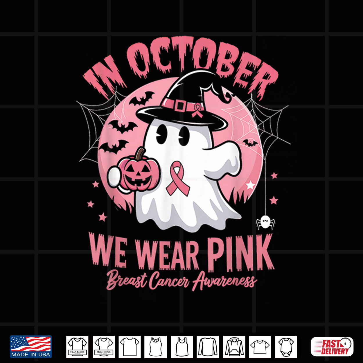 Breast Cancer Shirts Women Halloween In October We Wear Pink Shirt Breast Cancer Shirts Women Halloween In October We Wear Pink Shirt