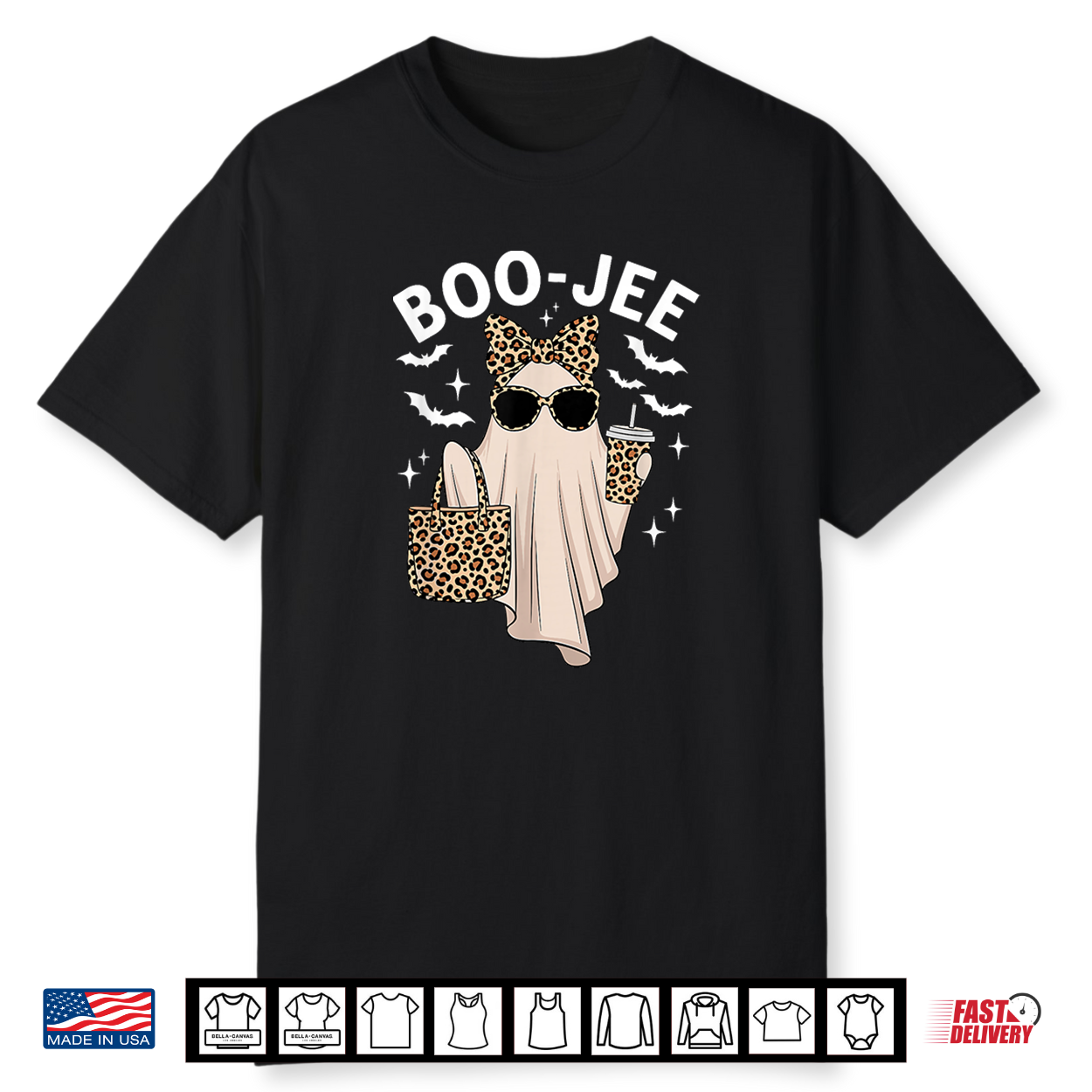 Coquette Leopard Ghost Coffee Boo Jee Halloween Boujee Ghost Shirt Coquette Leopard Ghost Coffee Boo Jee Halloween Boujee Ghost Shirt