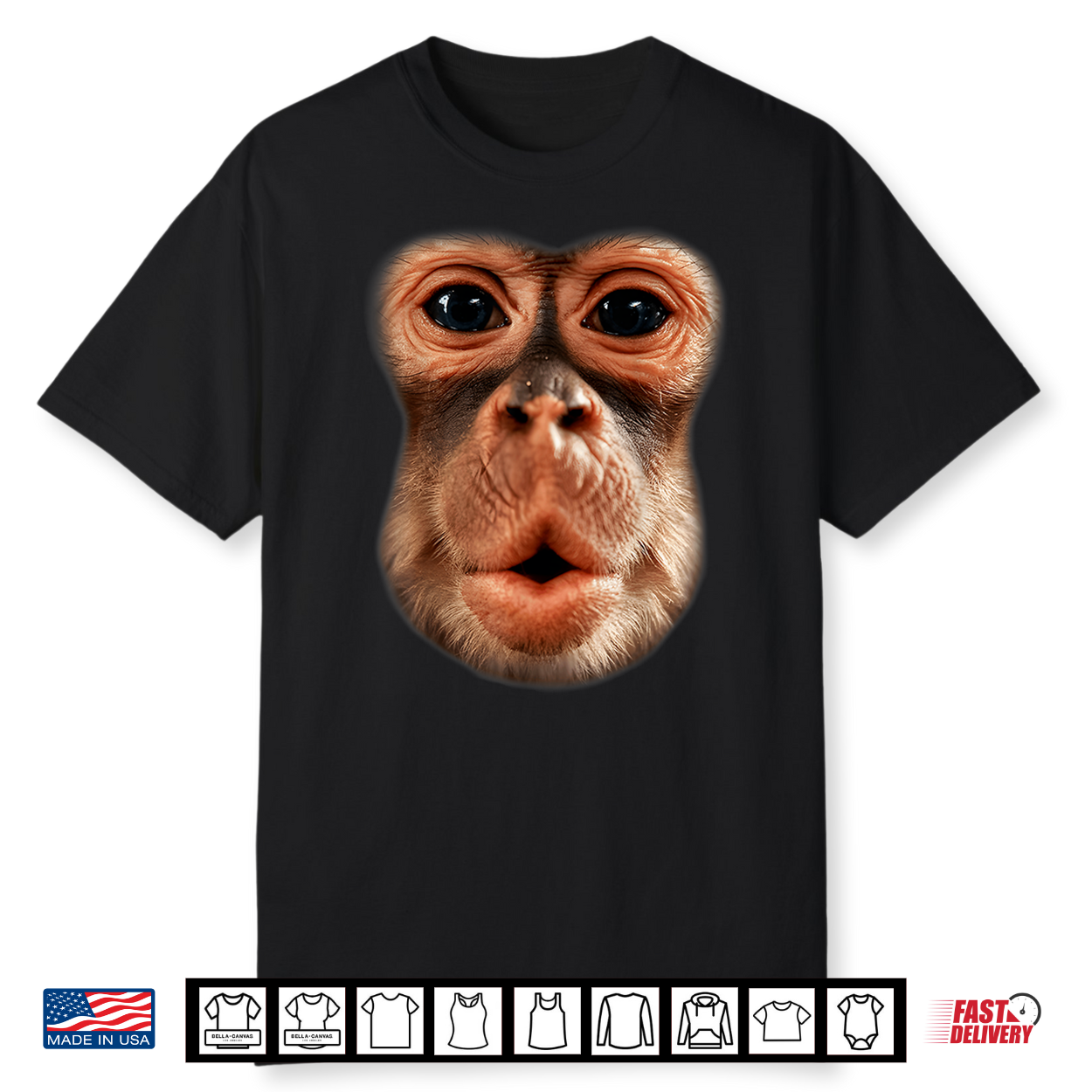 Funny Monkey Face Breath Men Boy Kid Halloween Costume Shirt Funny Monkey Face Breath Men Boy Kid Halloween Costume Shirt