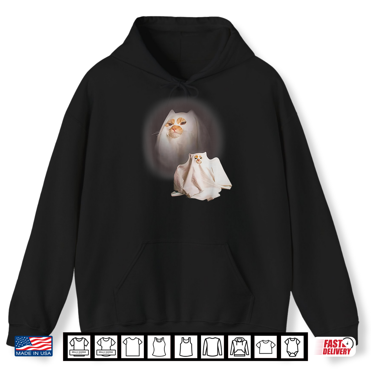 Ghost Cat Ghost Kitten Funny Cat Meme Halloween Shirt Ghost Cat Ghost Kitten Funny Cat Meme Halloween Shirt