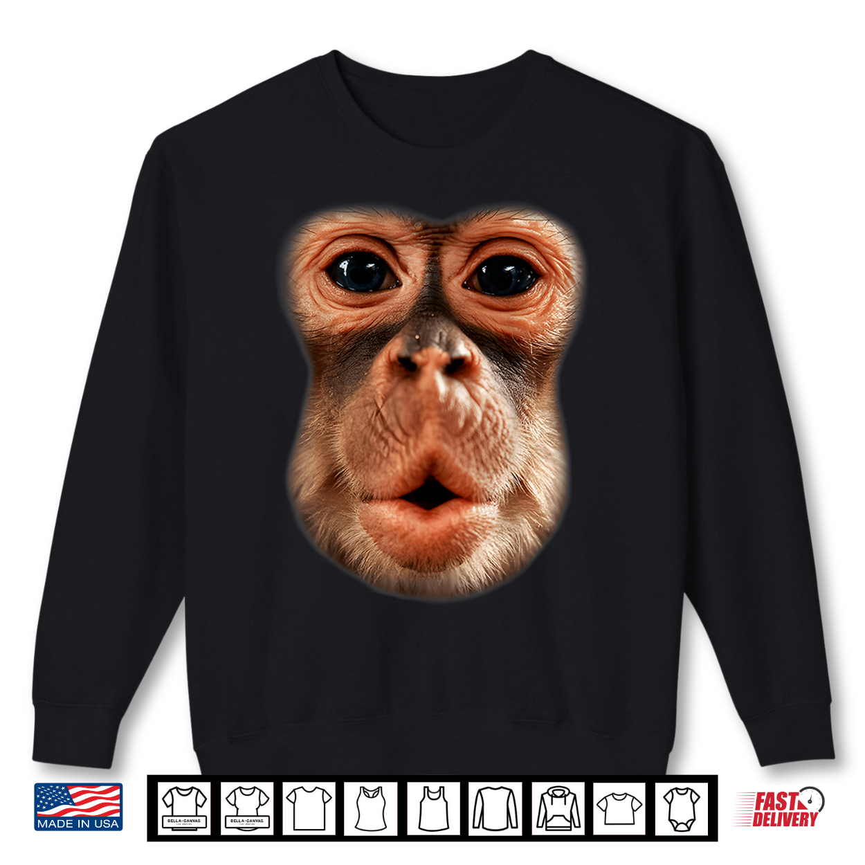 Funny Monkey Face Breath Men Boy Kid Halloween Costume Shirt Funny Monkey Face Breath Men Boy Kid Halloween Costume Shirt