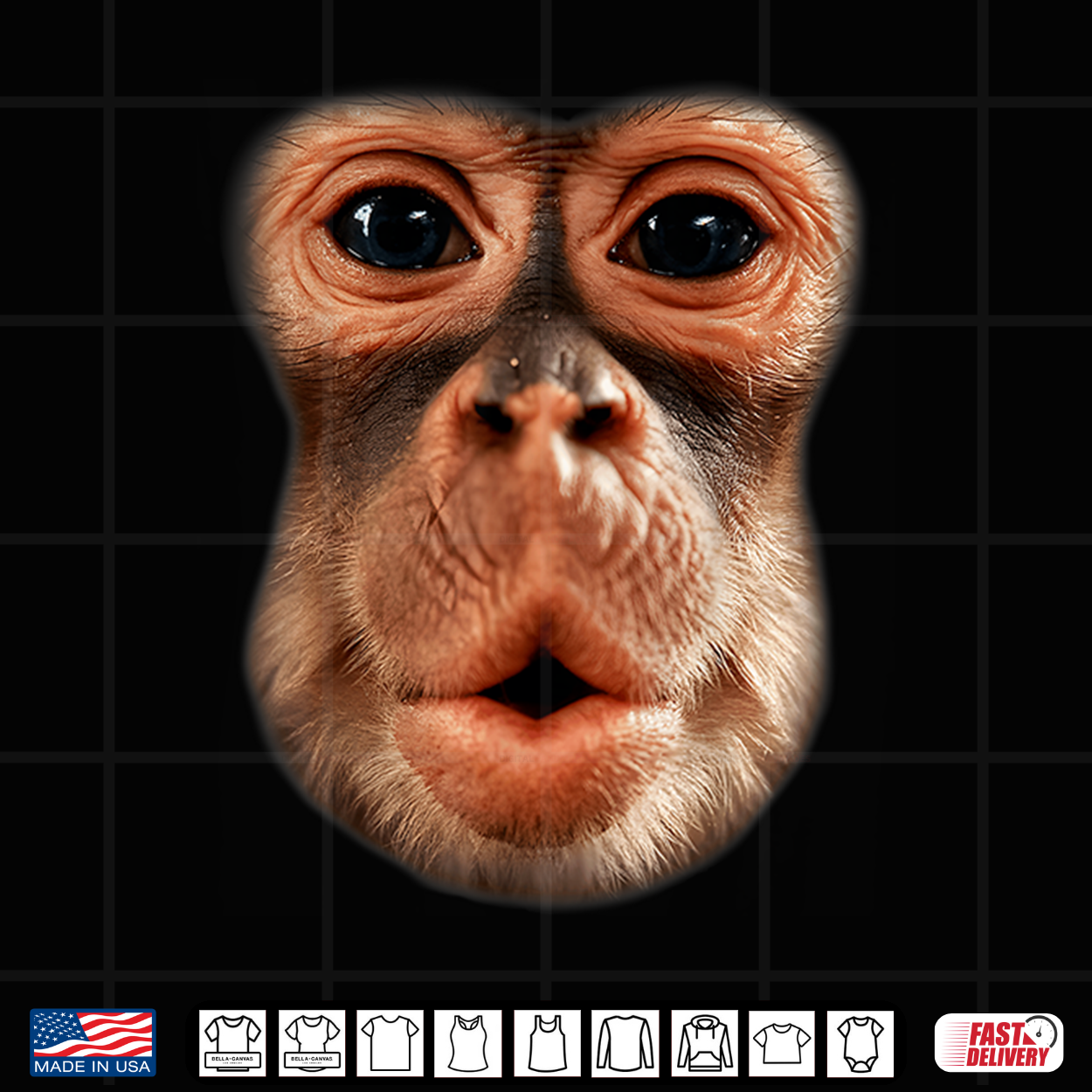 Funny Monkey Face Breath Men Boy Kid Halloween Costume Shirt Funny Monkey Face Breath Men Boy Kid Halloween Costume Shirt