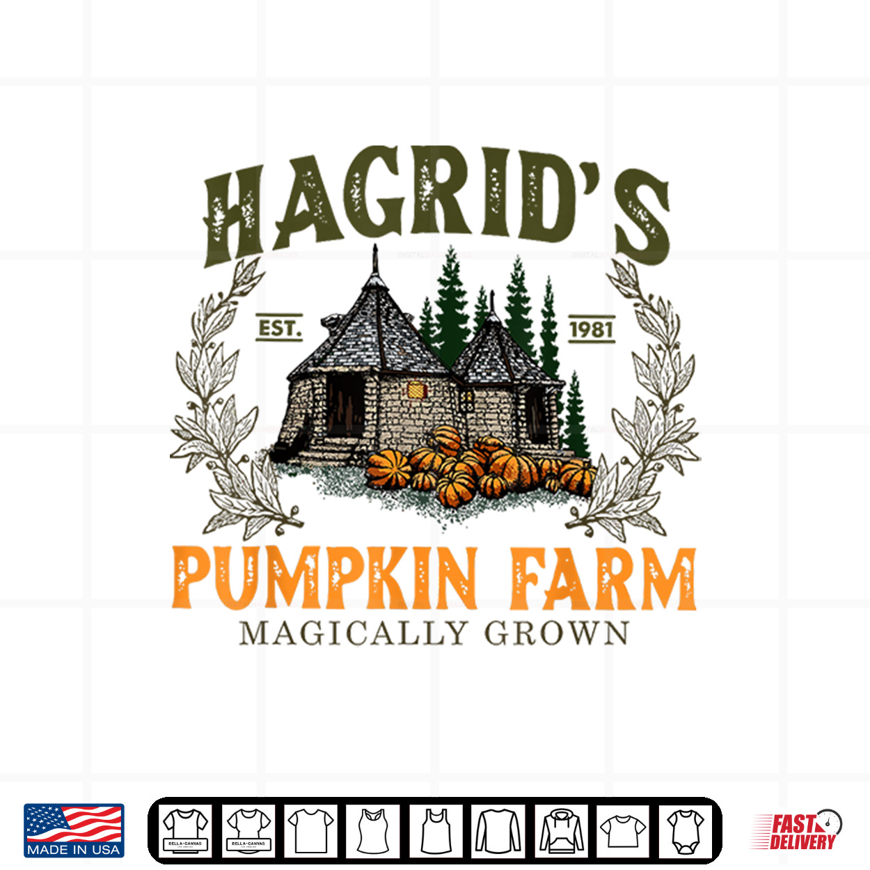 Hagrids Pumpkin Farm Magically Grown Halloween Spooky Season Shirt Hagrids Pumpkin Farm Magically Grown Halloween Spooky Season Shirt