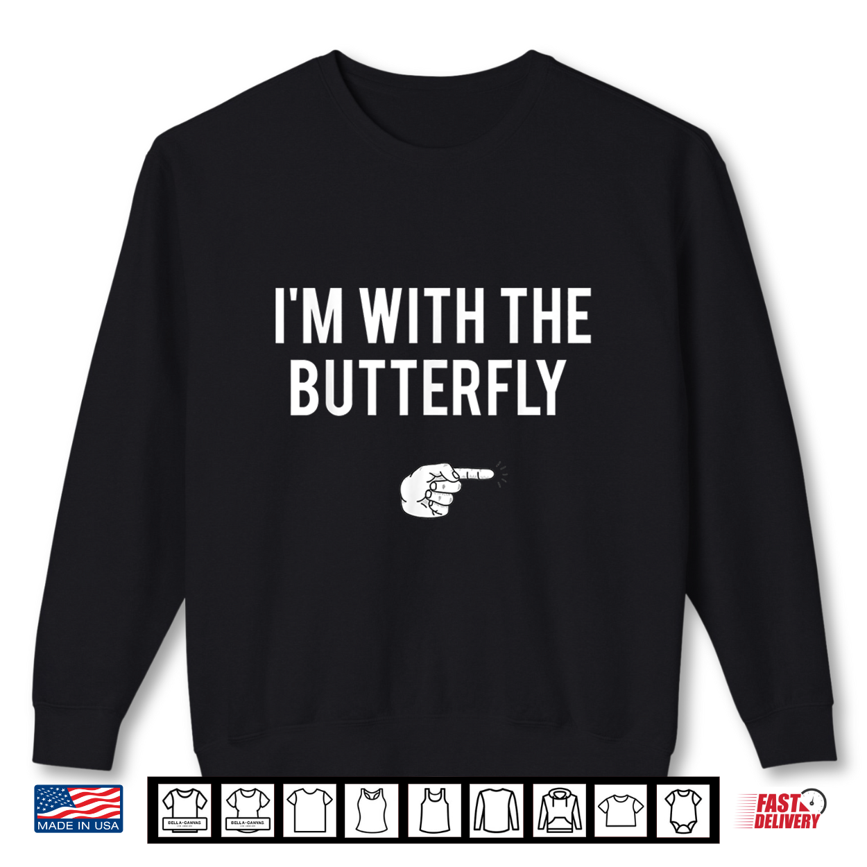 I’M With Butterfly Halloween Costume Party Matching Shirt I’M With Butterfly Halloween Costume Party Matching Shirt