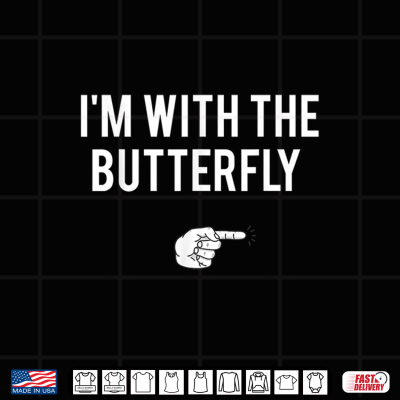 I'M With Butterfly Halloween Costume Party Matching Shirt 4 Design Im With Butterfly Halloween Costume Party Matching Shirt