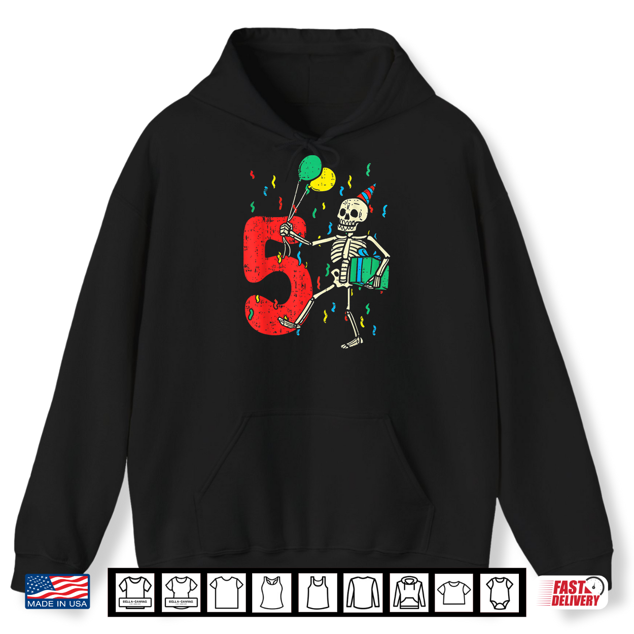 My 5Th Birthday Skeleton Halloween 5 Year Old Funny Gift Shirt My 5Th Birthday Skeleton Halloween 5 Year Old Funny Gift Shirt