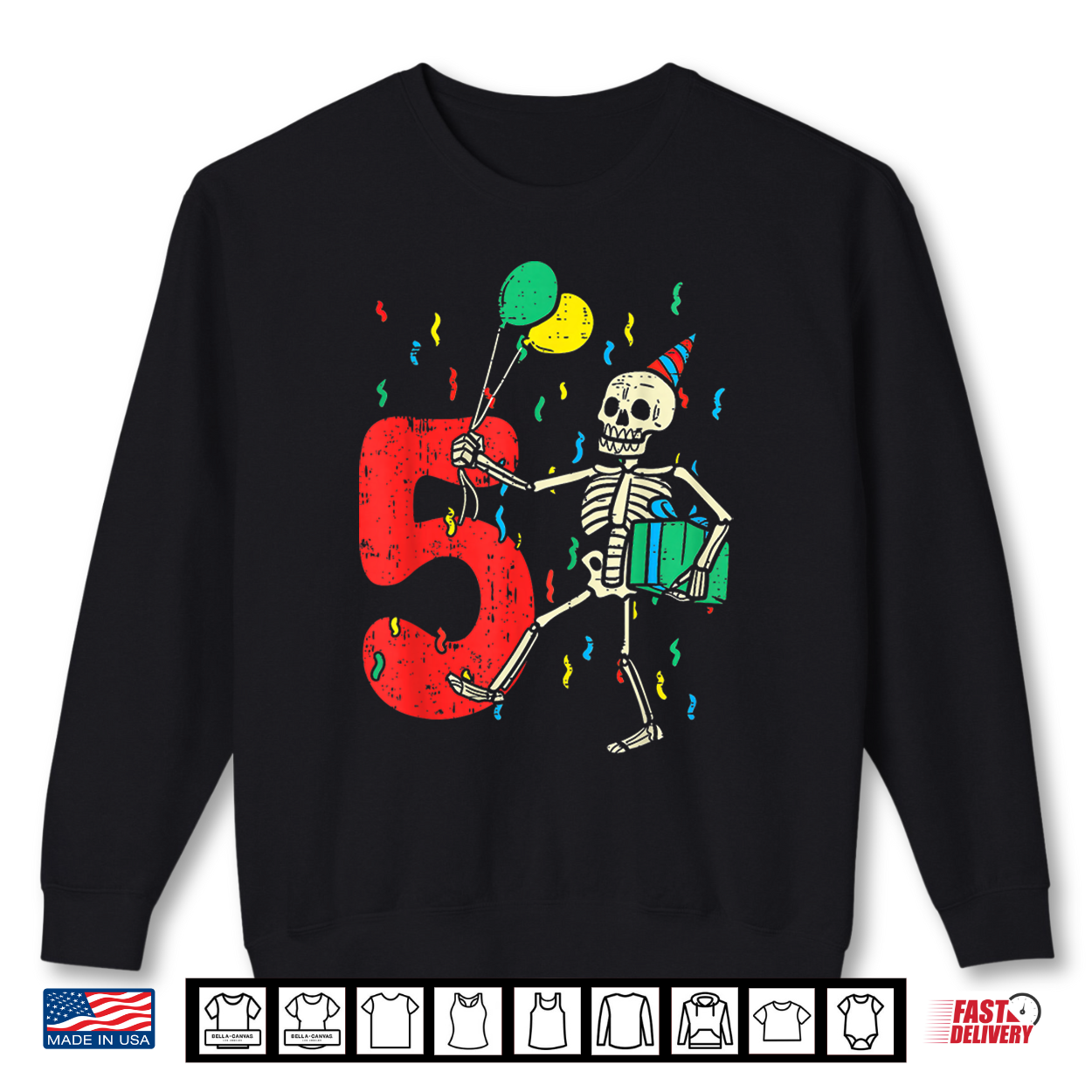 My 5Th Birthday Skeleton Halloween 5 Year Old Funny Gift Shirt My 5Th Birthday Skeleton Halloween 5 Year Old Funny Gift Shirt
