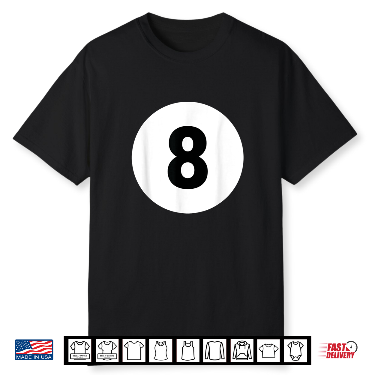 Pool Ball 8 Billiards Color Matching Halloween Costume Shirt Pool Ball 8 Billiards Color Matching Halloween Costume Shirt