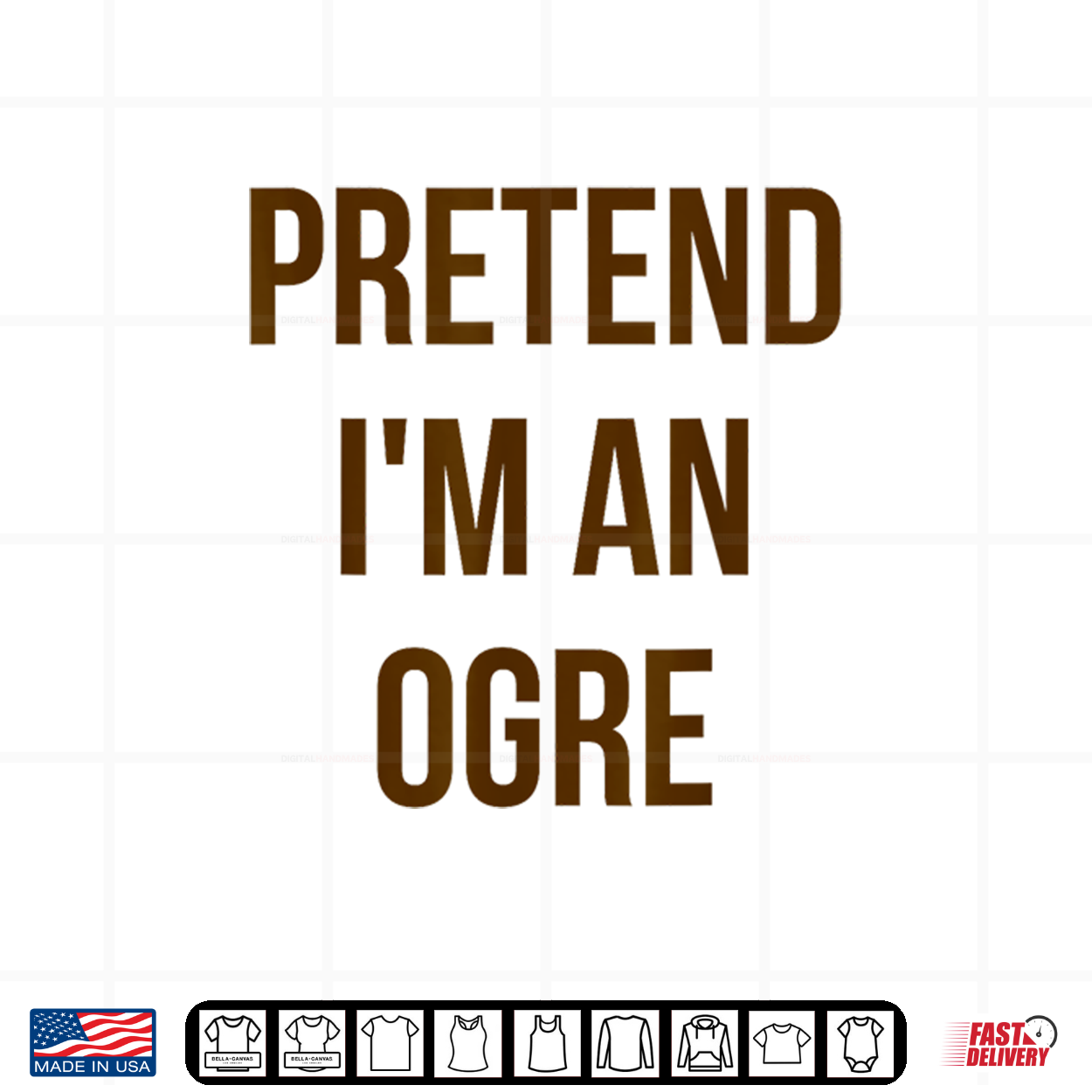 Pretend I’M An Ogre Shirt Adult Costume Halloween Green Shirt Pretend I’M An Ogre Shirt Adult Costume Halloween Green Shirt