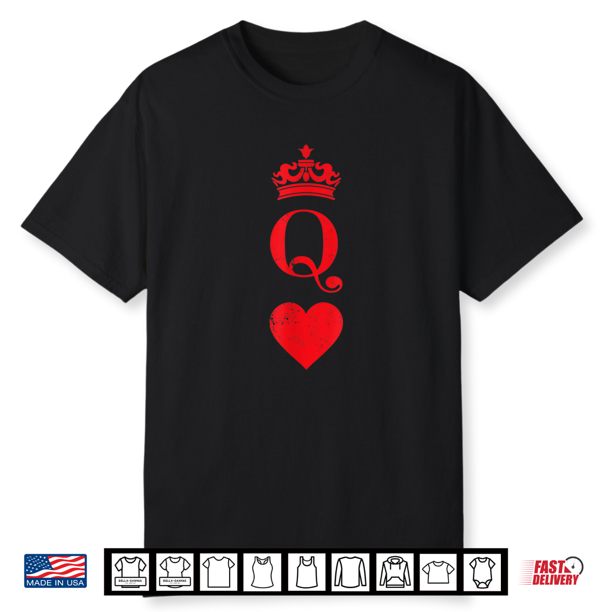 Queen Of Hearts Card Costume Halloween Vintage Poker Cards Shirt Queen Of Hearts Card Costume Halloween Vintage Poker Cards Shirt