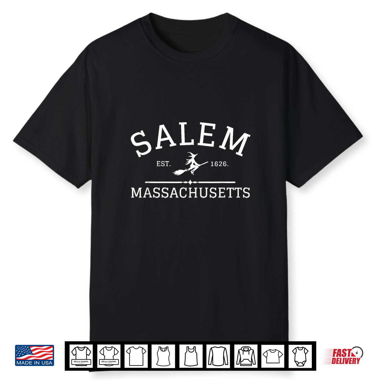 Salem Est 1626 Salem Massachusetts Halloween Shirt Salem Est 1626 Salem Massachusetts Halloween Shirt
