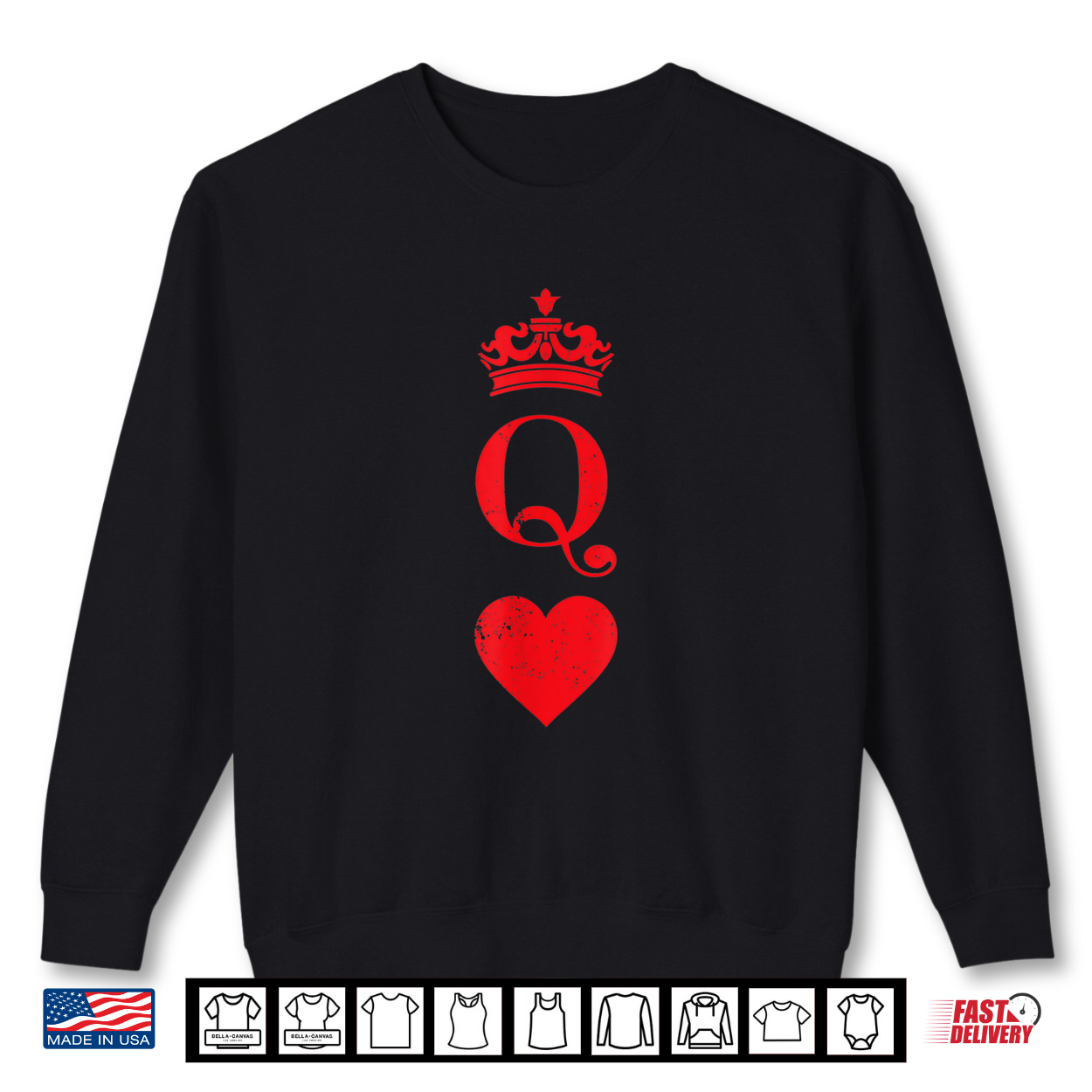 Queen Of Hearts Card Costume Halloween Vintage Poker Cards Shirt Queen Of Hearts Card Costume Halloween Vintage Poker Cards Shirt