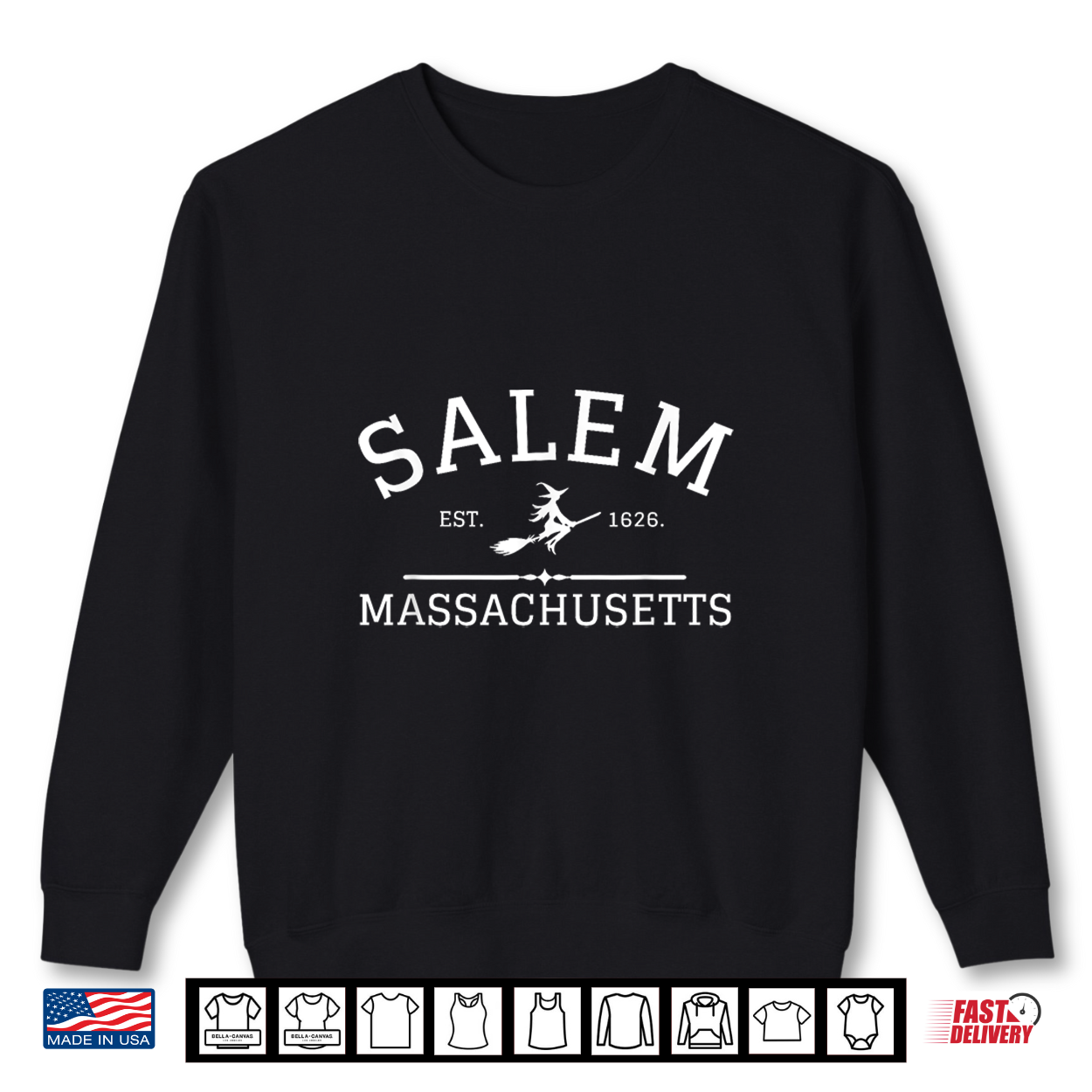 Salem Est 1626 Salem Massachusetts Halloween Shirt Salem Est 1626 Salem Massachusetts Halloween Shirt