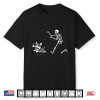 Skeleton Chasing Corgi Halloween Vibe Corgi Dog Lover Shirt