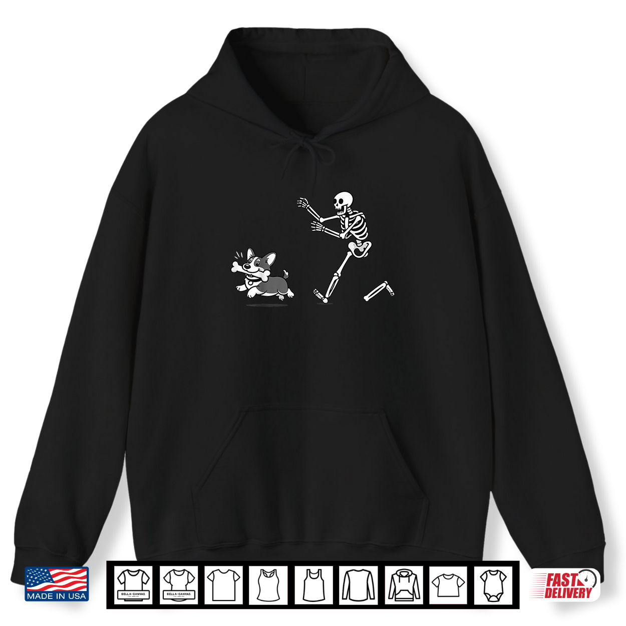 Skeleton Chasing Corgi Halloween Vibe Corgi Dog Lover Shirt Skeleton Chasing Corgi Halloween Vibe Corgi Dog Lover Shirt