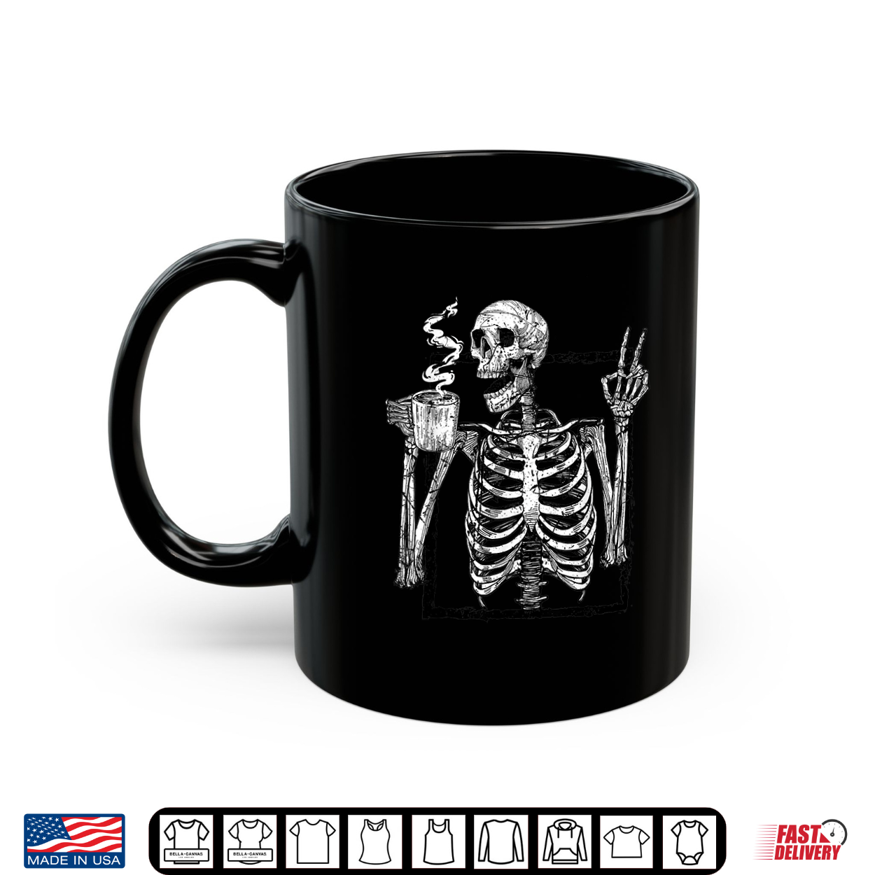 Skeleton Drinking Coffee Gothic Peace Sign Halloween Grunge Shirt Skeleton Drinking Coffee Gothic Peace Sign Halloween Grunge Shirt