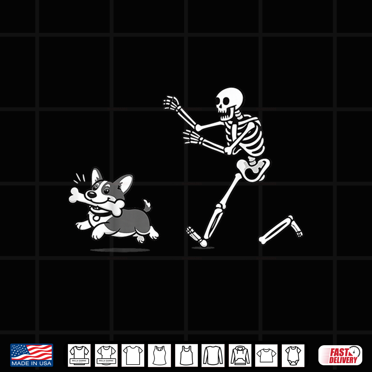 Skeleton Chasing Corgi Halloween Vibe Corgi Dog Lover Shirt Skeleton Chasing Corgi Halloween Vibe Corgi Dog Lover Shirt