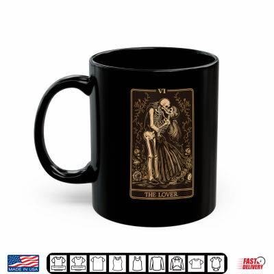 The Lovers Vintage Tarot Card Gothic Halloween Shirt 3 Mug The Lovers Vintage Tarot Card Gothic Halloween Shirt