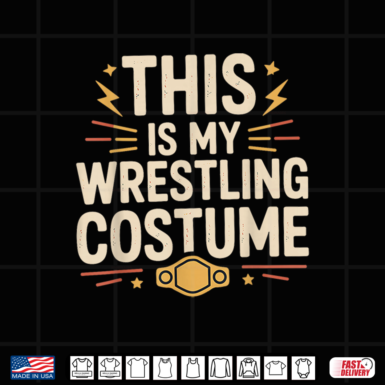 This Is My Wrestling Costume Halloween Wrestler Joke Shirt This Is My Wrestling Costume Halloween Wrestler Joke Shirt