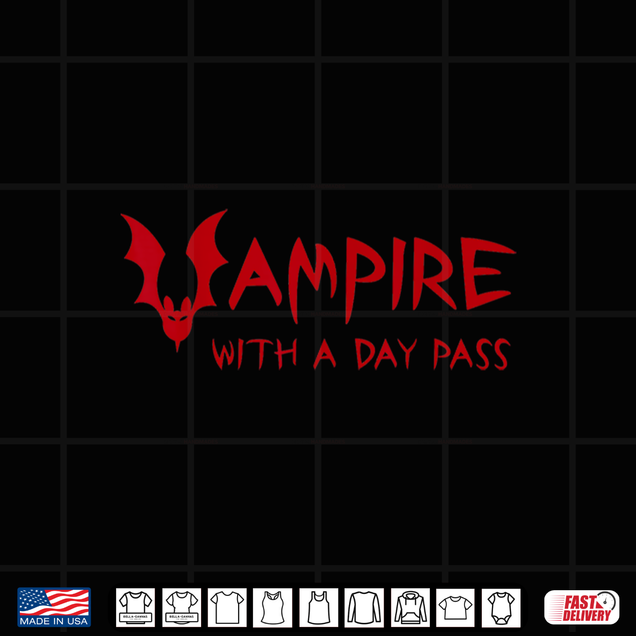 Vampire With A Day Pass Funny Horror Halloween Vampire Bat Shirt Vampire With A Day Pass Funny Horror Halloween Vampire Bat Shirt