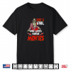 Womens Just A Girl Who Loves Horror Movies Funny Horror Movie Lover Shirt