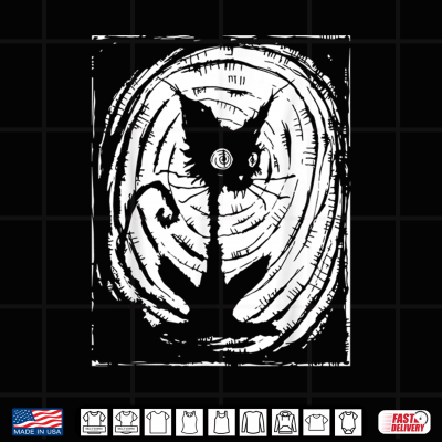 Black Cat Lazy Halloween Costume Scary Creepy Shirt 4 Design Black Cat Lazy Halloween Costume Scary Creepy Shirt