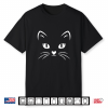 Cat Face Black Cat Halloween Costume Shirt