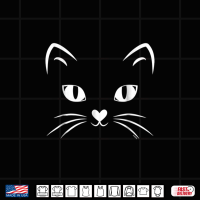 Cat Face Black Cat Halloween Costume Shirt 4 Design Cat Face Black Cat Halloween Costume Shirt