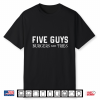 Five Guys Burgers Fries Fast Food Worker Halloween Costume Shirt