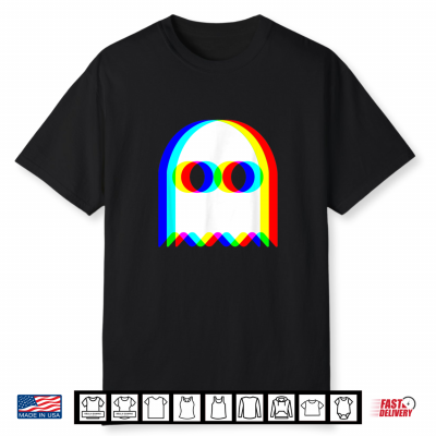Funny Ghost Trippy Vaporwave Halloween Techno Rave Edm Party Shirt