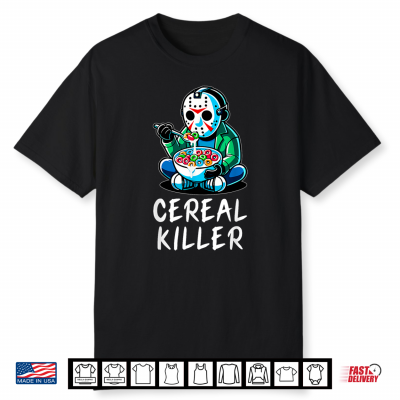 Funny Halloween Character Breakfast Cereal Killer Gift Shirt