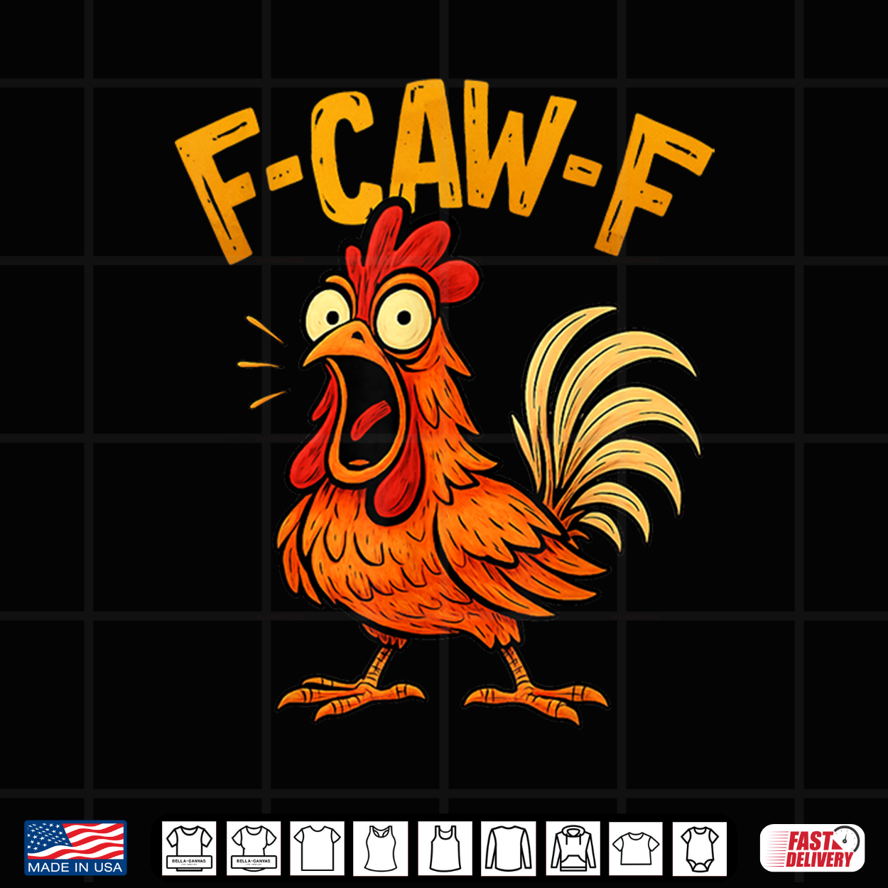 Funny F Caw F Chicken Fcawf Humor Quote Rooster Meme Shirt Funny F Caw F Chicken Fcawf Humor Quote Rooster Meme Shirt