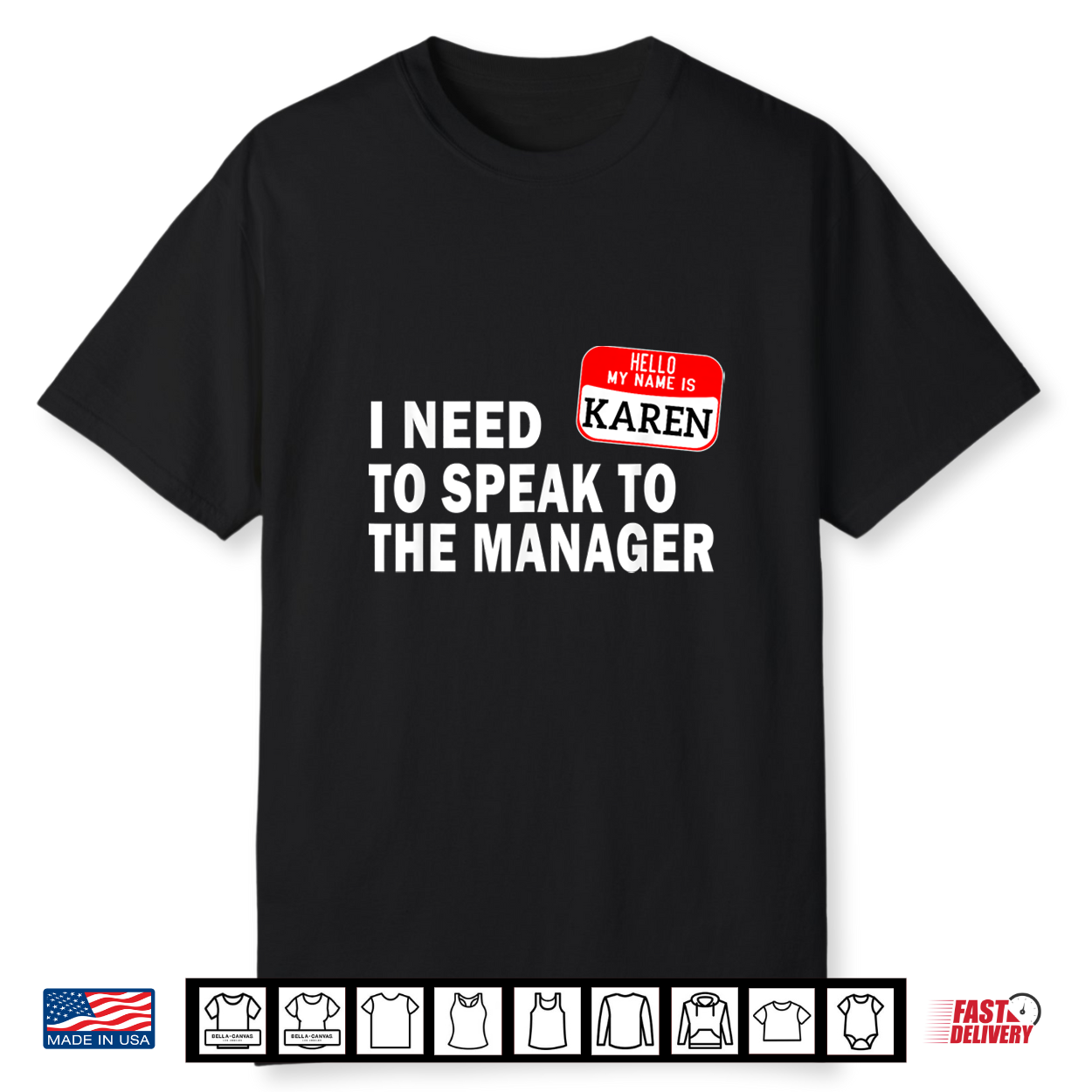 Funny Karen Halloween Lazy Costume Speak To The Manager Shirt