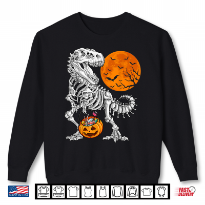 Halloween Shirts For Boys Kids Dinosaur Skeleton T Rex Scary Shirt 2 Sweatshirt Halloween Shirts For Boys Kids Dinosaur Skeleton T Rex Scary Shirt