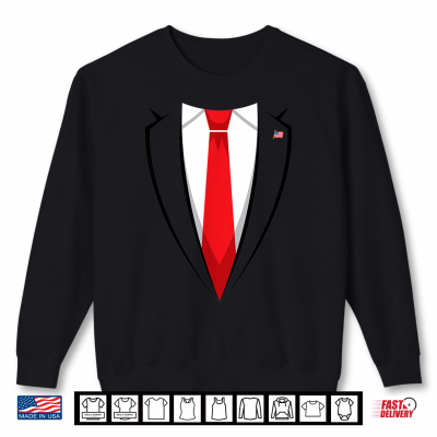 Halloween Trump Suit Shirt Us President Easy Costume Shirt 2 Sweatshirt Halloween Trump Suit Shirt US President Easy Costume Shirt